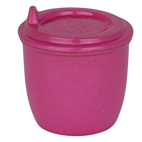 Vaso con Boquilla 296 ml para Bebes Color Rosado, Cascara de Arroz Ecosoulife