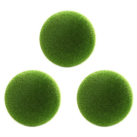 set de 3 esferas plsticas pasto 12 cm