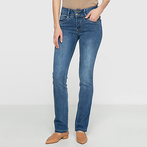 Jeans Recto Push Up Mujer