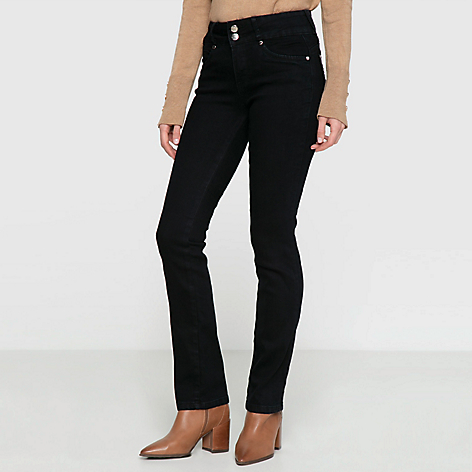 Jeans Recto Push Up Mujer