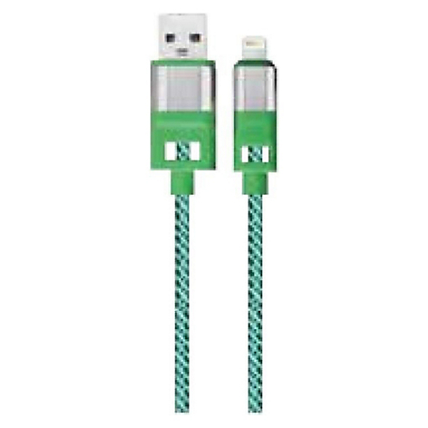 Cable USB 2.0 a iPhone 1m Diseo Textil Verde / K