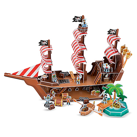 Puzzle 3D - Barco pirata