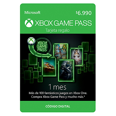Xbox Game Pass 1 Mes: Cdigo Digital Microsoft