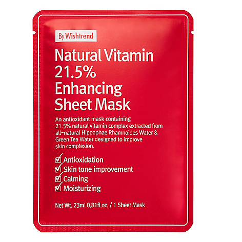 Pack x 3 Mascarillas Natural Vitamin 21.5 Enhancing Sheet Mask