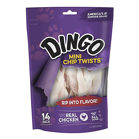 Dingo Mini Chip Twists, 14Pk