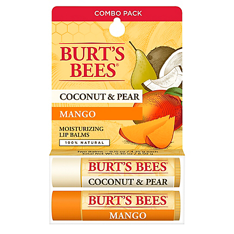 Set 2 Blsamos Labiales Burt's Bees Coconut & Pear y Mango BURTS BEES
