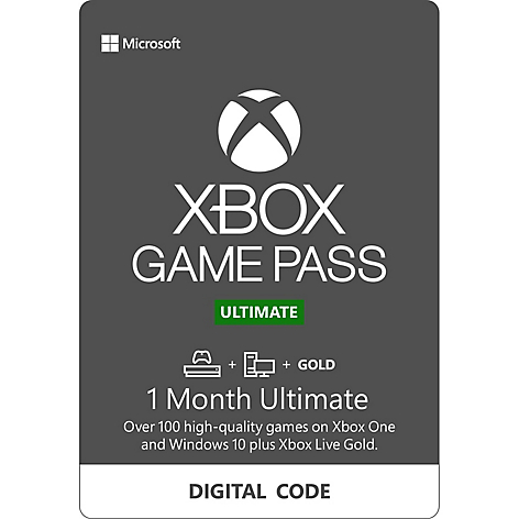 Xbox Game Pass Ultimate 1 Mes: Cdigo Digital Microsoft