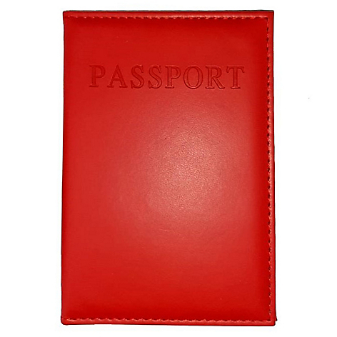 Porta Pasaporte Viaje Credenciales Mujer Rojo