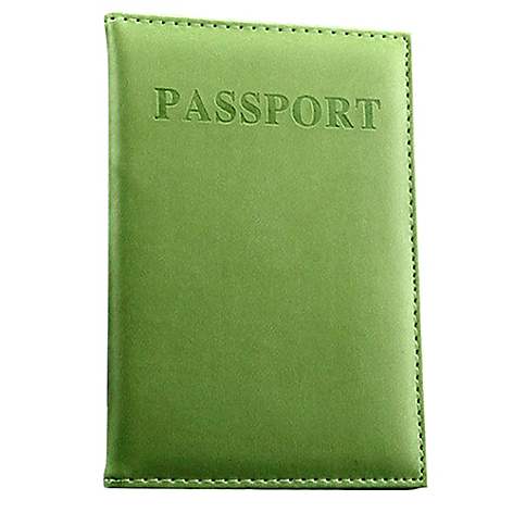 Porta Pasaporte Viaje Credenciales Mujer Verde