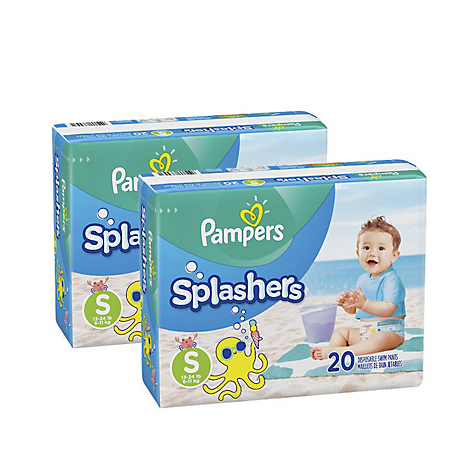 Pack 2x Paales Pampers Splashers Talla S