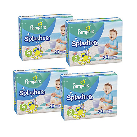 Pack 4x Paales Pampers Splashers Talla S