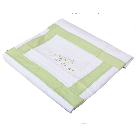 Cobertor Para Beb Pique - Vaquita Verde 125x81 Cm