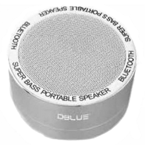 Parlante Porttil Bluetooth Retroiluminado Silver