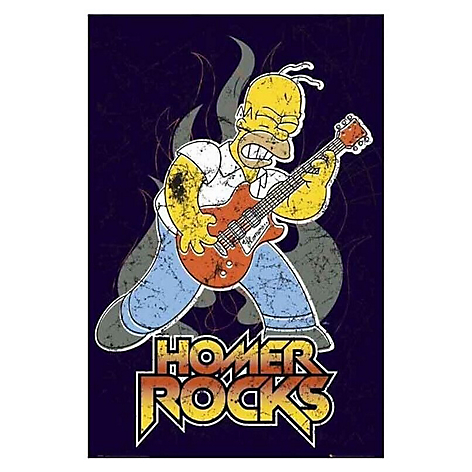 Poster Maxi Los Simpsons -Homer Rocks