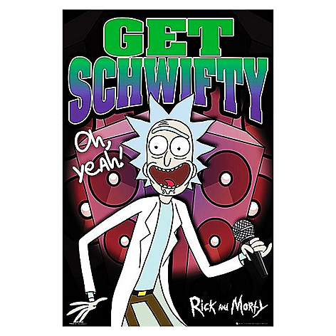 Poster Maxi  Rick  Morty Get Schwifty