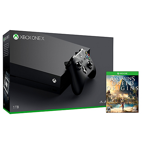 Xbox One X 1TB 4K + Assasins Creed Origins + control