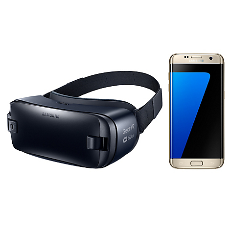 Combo Smartphone Galaxy S7 Edge 32GB Dorado Liberado + Gear VR 2 SM-R323NBKACHO