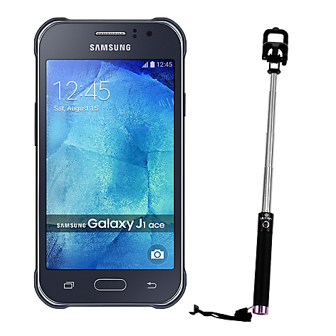 Combo Smartphone Galaxy J1 Ace Negro Wom + Bastn Selfie