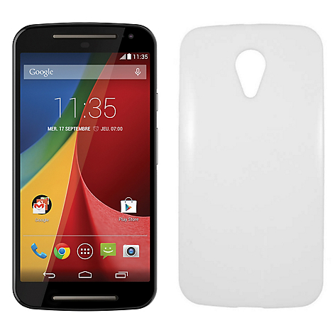 Combo Smartphone Moto G 2da Generacin LTE Negro Entel + Carcasa Blanca