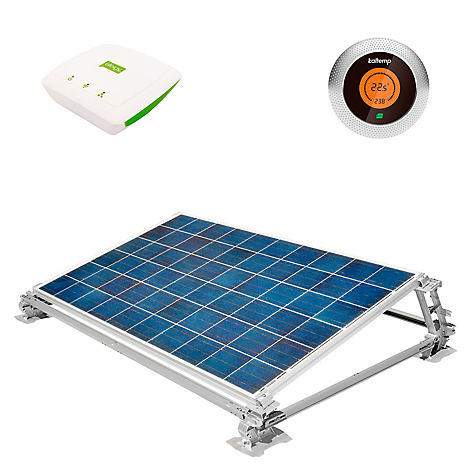 Kit Solar + Termostato + Contador de Electricidad
