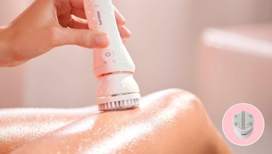 Cepillo exfoliante que elimina de tu piel las células muertas