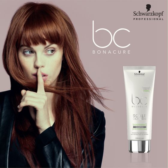 BC Scalp Genesis Champú Calmante con Complejo StemCode y Vitamina B5 limpia suavemente y de manera eficaz el cuero cabelludo sensible.