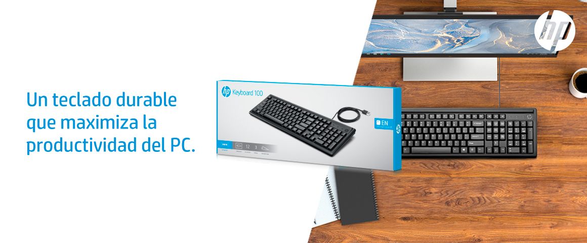 Un teclado durable que maximiza la productividad del PC.
