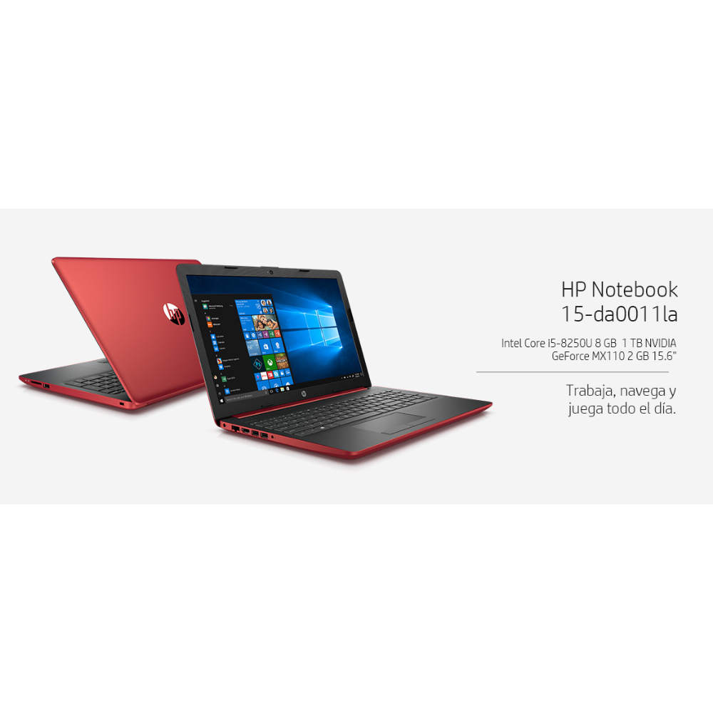 HP Notebook 15-da0011la | Trabaja, navega y juega todo el día.