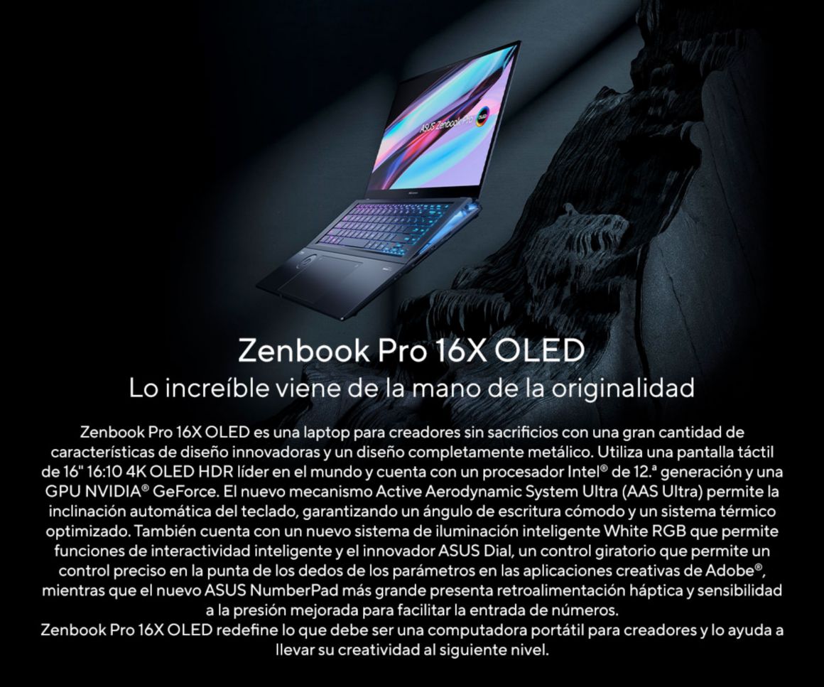 intro ASUS Zenbook 16X OLED