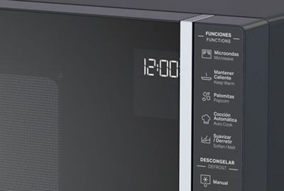 Detalle del panel de control de diseño minimalista.