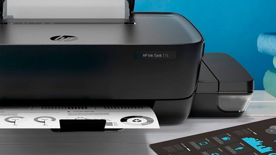 Impresora HP Ink Tank 115 imprime sin bordes