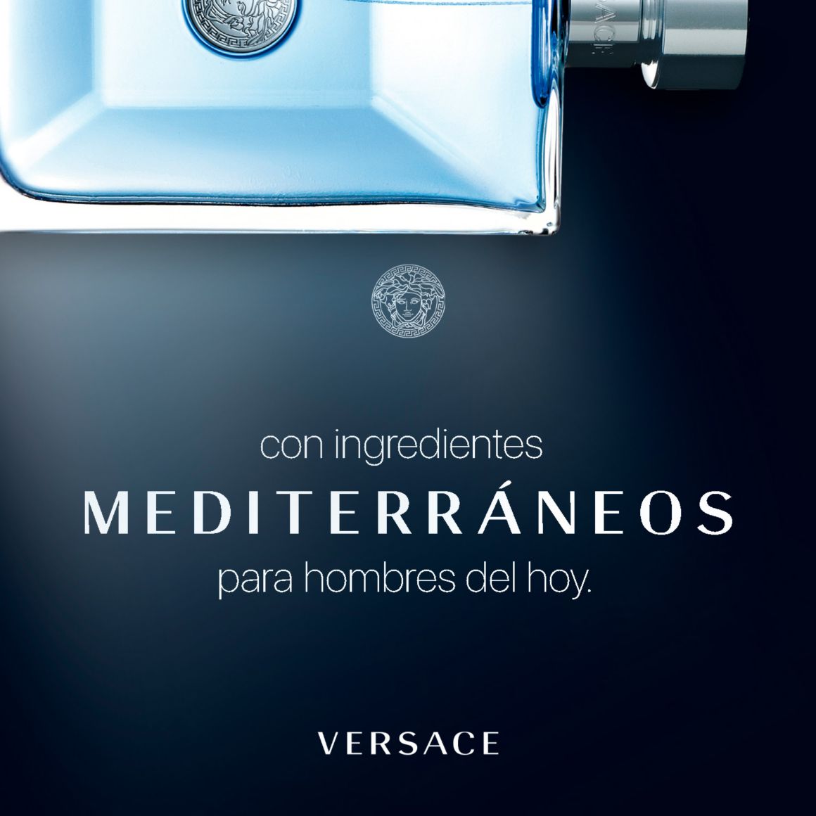 VERSACE, Versace, Fragancia Versace, Perfume, Fragancia, Aroma, Estela, Por Homme, Mediterraneo, Ingredientes, Fragancia Azul, Azul, Cristalino