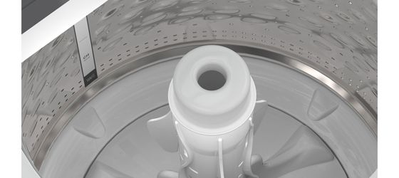 Agitador Triple Action de la lavadora Whirlpool de 22 Kg de color Gris Cromo, con tina extremadamente resistente de acero inoxidable e indicador al interior para mayor exactitud en el uso del agua.