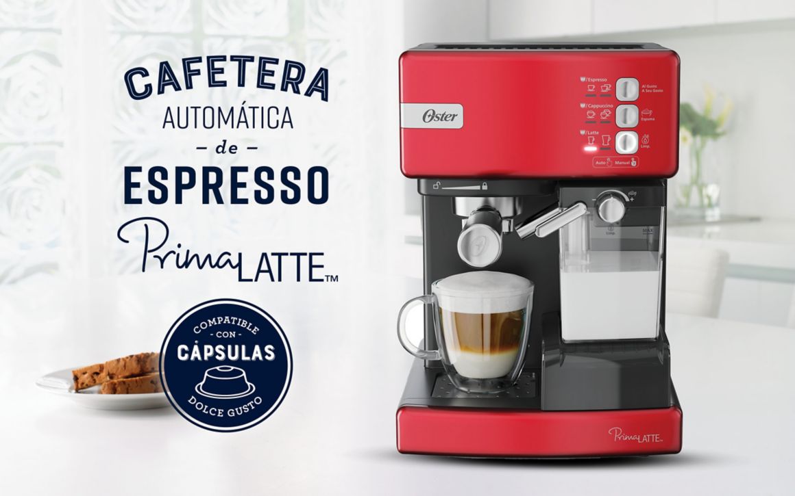 Cafetera automática de espresso prima latte cápsulas