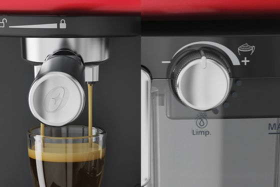 Cafetera automática de espresso prima latte, cappuccino