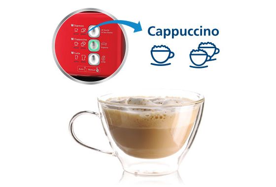 Cafetera automática de espresso prima latte, cappuccino