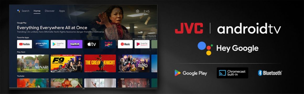 JVC 4K UHD con Android TV 11 ¿ LT-43KD527
