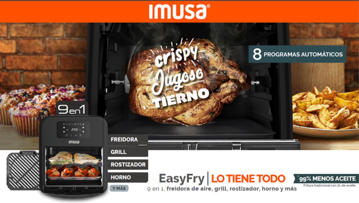 Freidora Easy Fry horno 9 en 1 IMUSA - Imusa