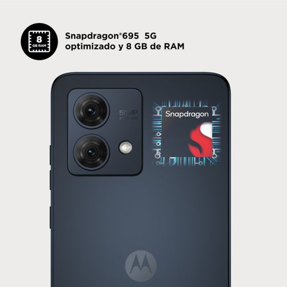 Snapdragon®695  5G optimizado y 8 GB de RAM