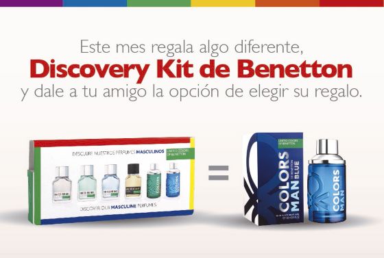 Discovery kit, masculino, hombre, benetton, perfumes, viales, regalo, amigo secreto