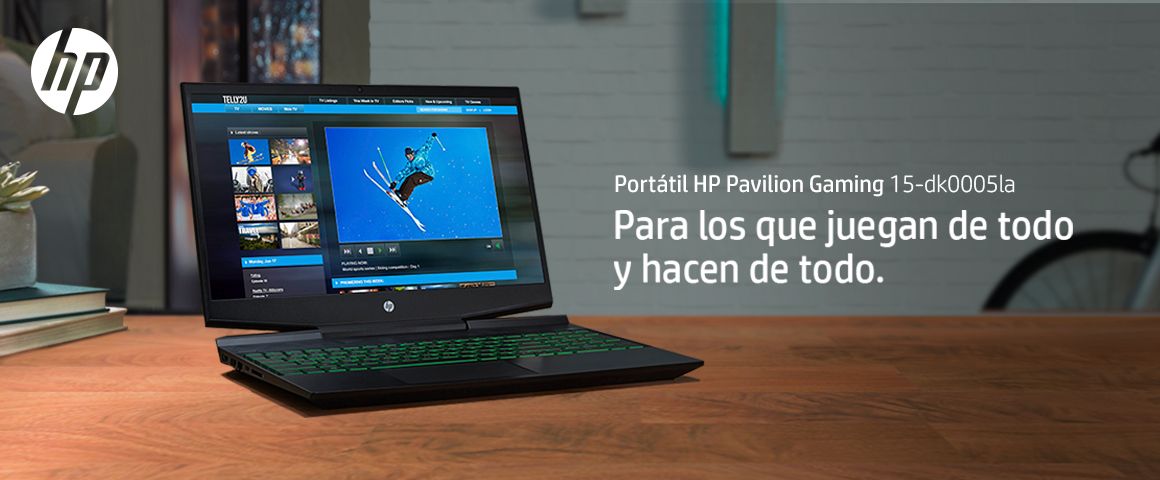 El diseño agresivo del Portátil HP Pavilion Gaming  trae la nueva tecnología de enfriamiento, poderosos gráficos NVIDIA® GeForce® GTX¿ y la última generación de procesadores Intel® Core¿ para que seas el número uno.


