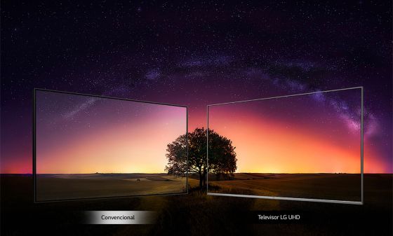 Panel IPS para un amplio ángulo de visión con LG TV