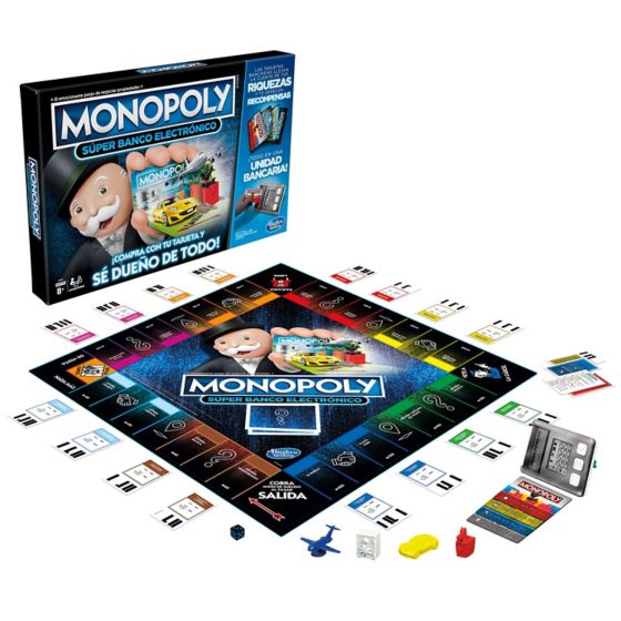 Juego de Mesa Monopoly Super Banco Electronico