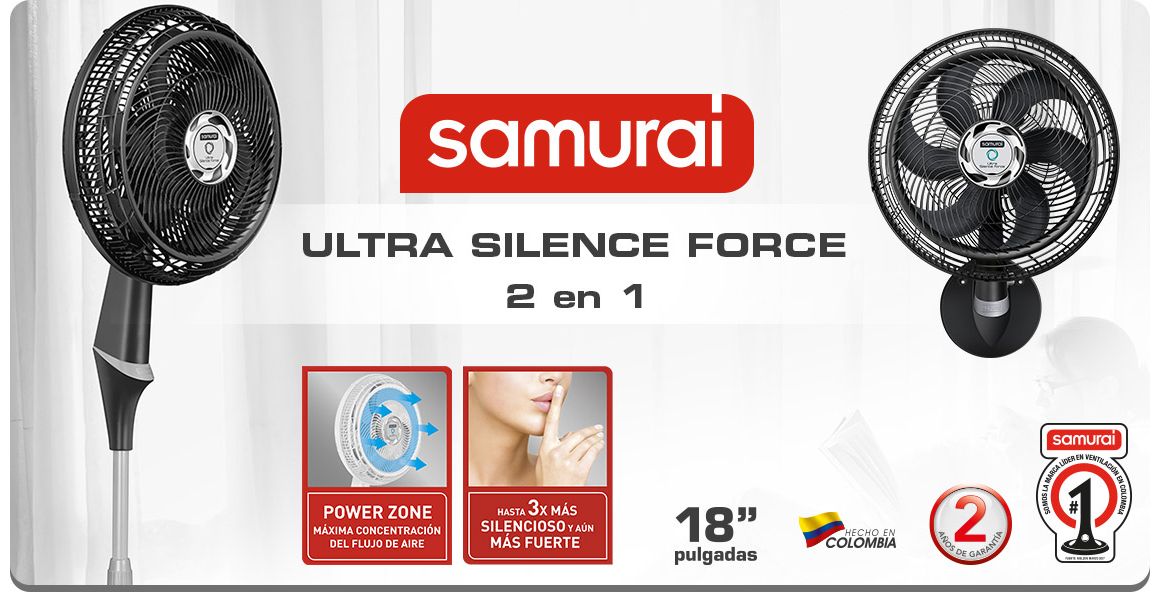 Ventilador Ultra Silence Force 2 en 1