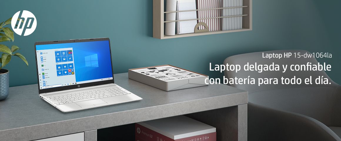 Diseñada para tu productividad y entretenimiento desde cualquier lugar, la HP Laptop 15 