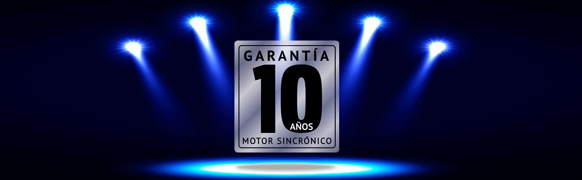 GARANTÍA 10 AÑOS MOTOR Winia