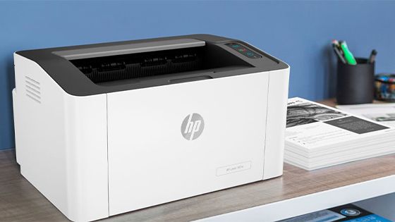 Impresora HP Laser 107w velocidad ISO de 21 ppm