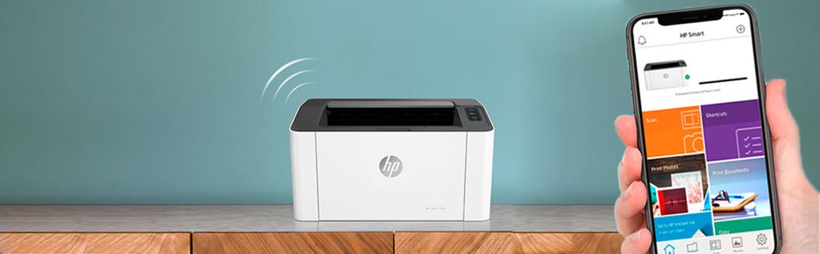 Impresora HP Laser 107w HP Smart App