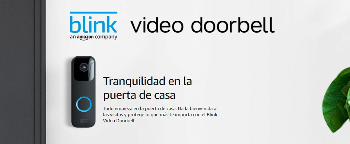 Blink Video Doorbell Audio bidireccional, vídeo HD, con notificaciones de movimiento y timbre