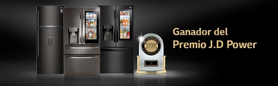 Refrigeradoras LG con el premio JD Power